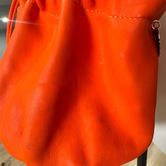 Clare V Emma Drawstring Bucket Bag - Orange - Picture 5 of 7
